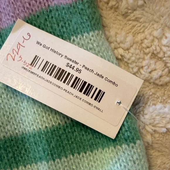 BiBi Vibrant Striped Crew Neck Sweater - Picture 2 of 11